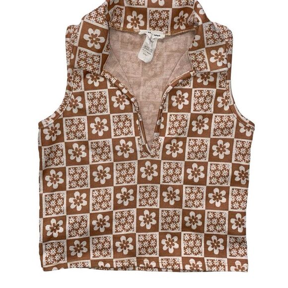 Molly Rose Retro Print Top Size Medium - Picture 1 of 2